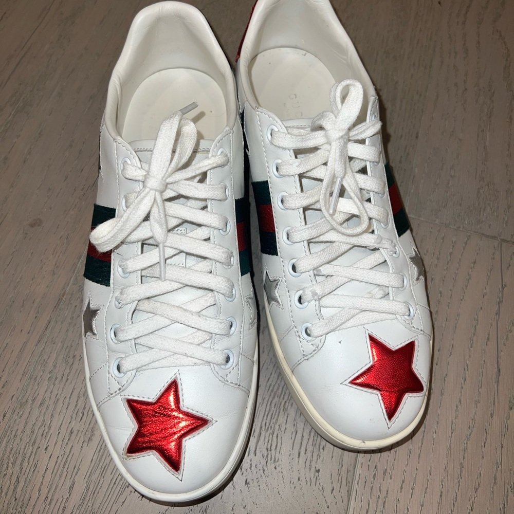 Gucci Ace Metallic Stars Sneaker